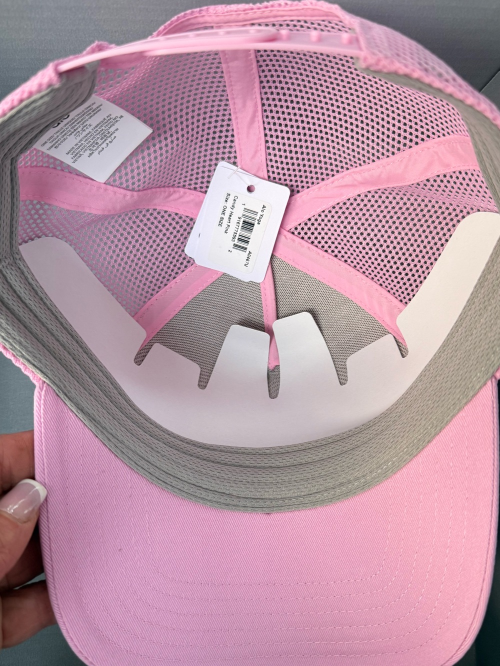 ALO Yoga Candy Heart Pink Trucker Hat. NWT. Super cute for summer! - Picture 5 of 7